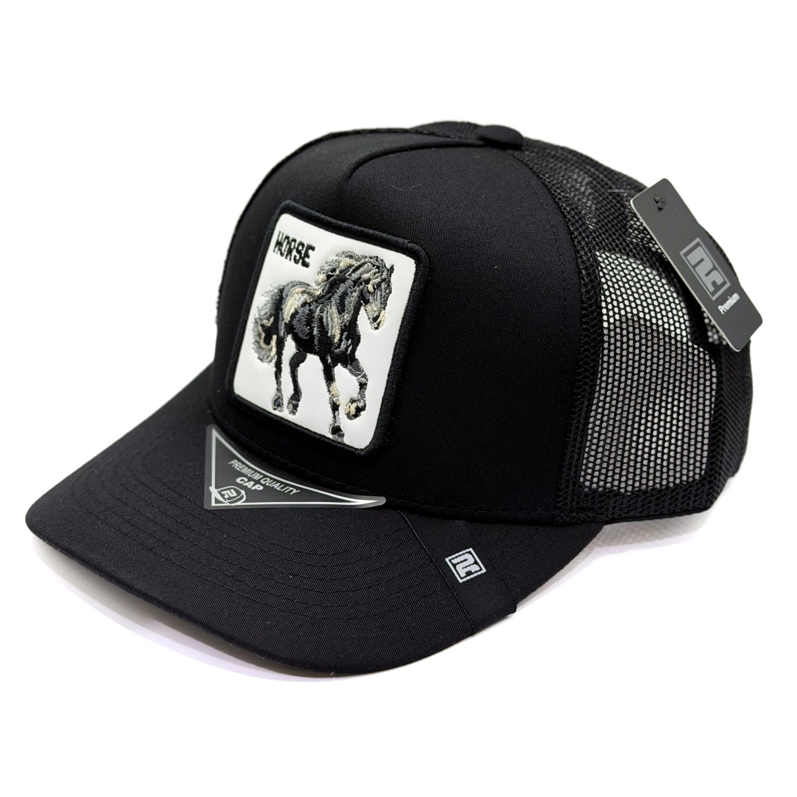 textil-ryu-animal-design-horse-olive-black