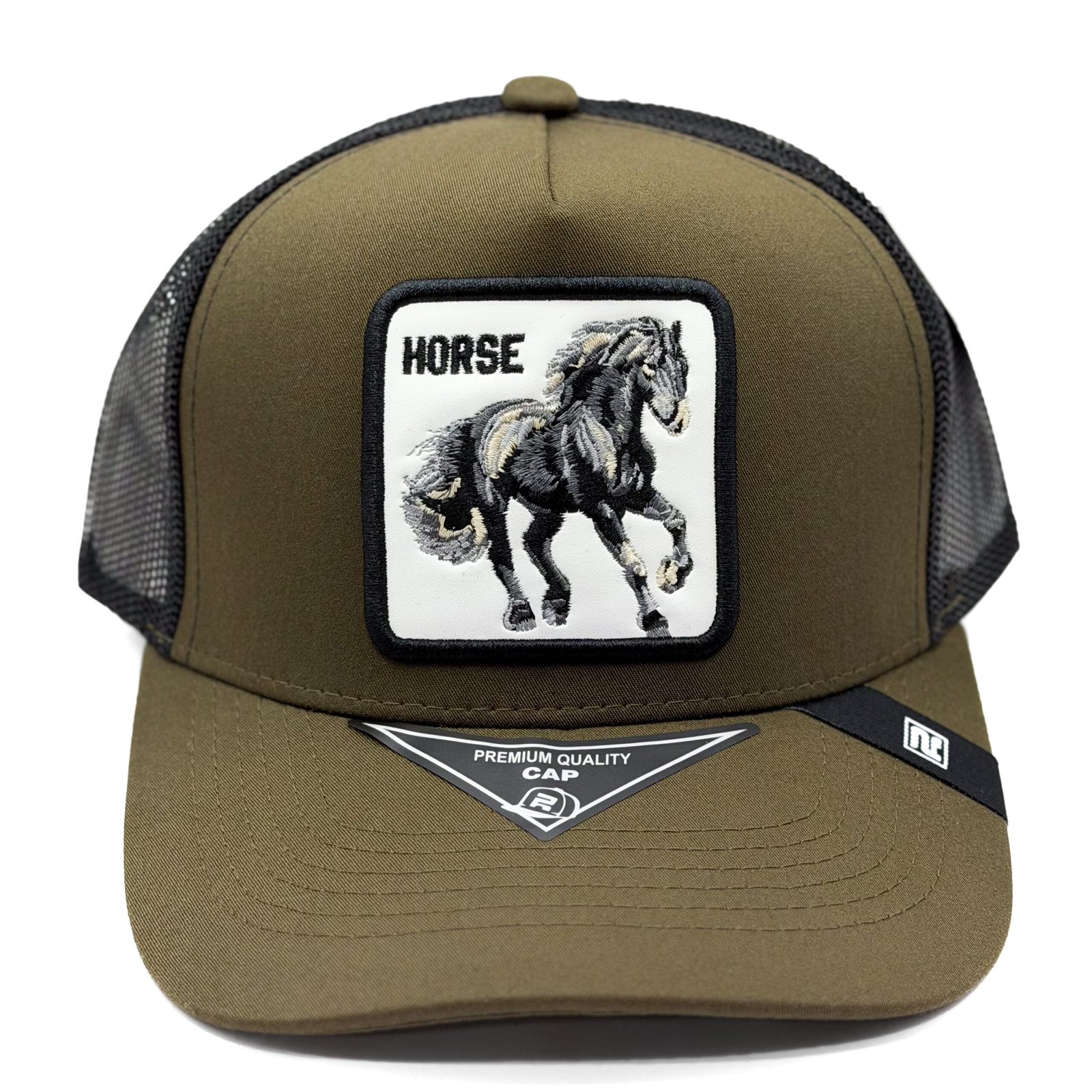 textil-ryu-animal-design-horse-olive-black