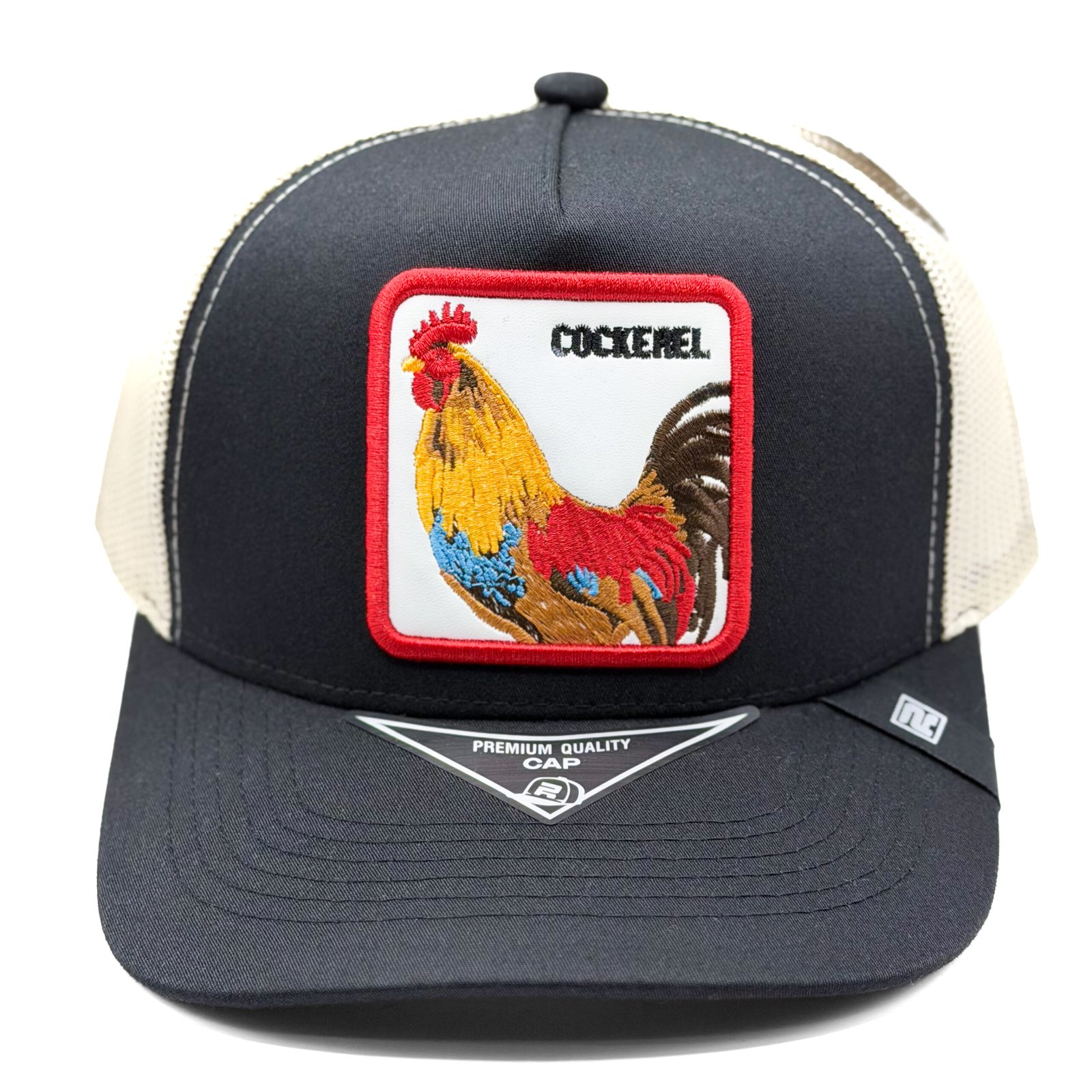 textil-ryu-cockerel-black-khaki-frontal