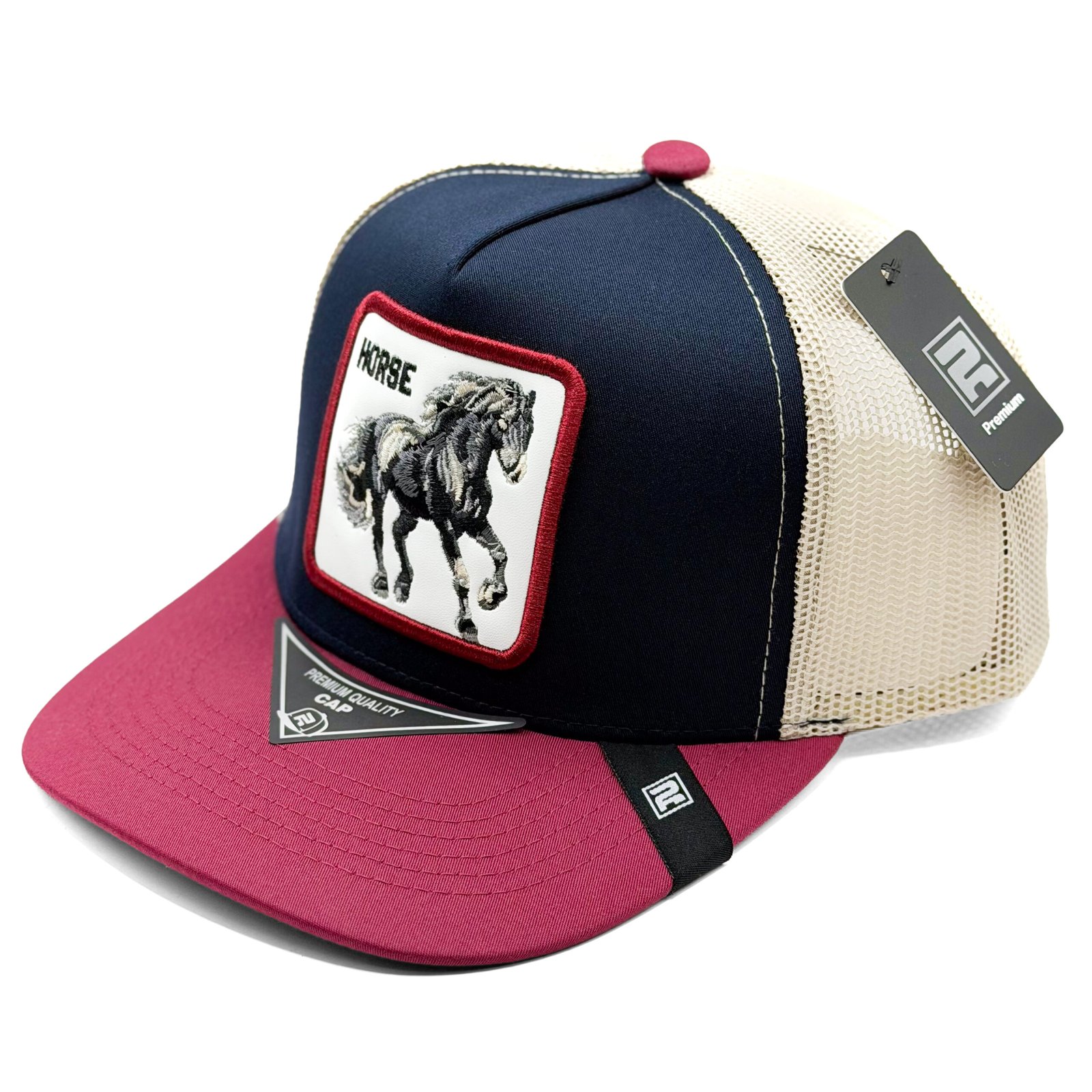 textil-ryu-animal-design-horse-olive-black